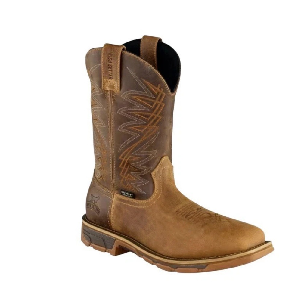 Irish Setter Red Wing Marshall 83912 Western Work Boot Mens 13 D Steel Toe Brown
